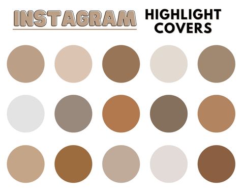 Neutral Minimalist Instagram Highlight Covers, Editable Instagram Story Covers, Boho Instagram Story Covers, Brown Beige Solid Covers, Canva Instagram Story Covers, Boho Instagram, Minimalist Instagram, Pretty Planners, Instagram Highlight Covers, Perfect Planner, Neutral Minimalist, Brown Highlights, Etsy Instagram