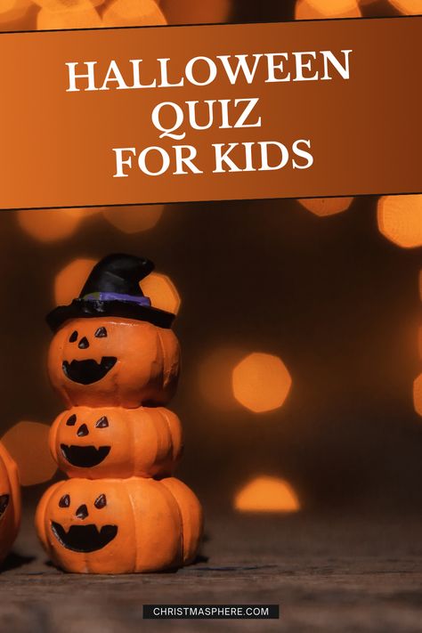 A Halloween quiz for kids with 20 questions and answers aimed at the younger ones. We created an easy Halloween trivia quiz for children with 20 questions for you to choose from. PLUS there is fun and easy Halloween picture quiz for kids. So in total that is 30 questions to answer. Plenty to keep them occupied! #halloween #quiz #kids #children #fun #easy #printable Halloween Quiz For Kids, Halloween Trivia For Kids, Halloween Trivia Questions, Quiz For Kids, Halloween Trivia, Halloween Quiz, Free Quizzes, Picture Quiz, Questions To Answer