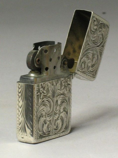 art nouveau engraving zippo lighter Lighter Vintage, Vintage Zippo Lighter, Antique Lighter, Vintage Lighters, Vintage Lighter, Engraved Zippo, Zippo Collection, Engraved Lighter, Light Em Up