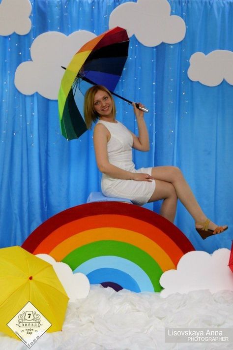 Party Dress Ideas, Background Ideas, Rainbow Theme, Stage Decorations, Cat Party, Rainbow Birthday, School Decorations, Art Drawings For Kids, Preschool Art