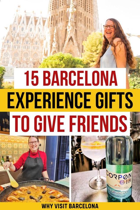 Giving experiences instead of things is a wonderful way to show you care about someone, and there are lots of fantastic Barcelona experience gifts you can give to your loved ones if they are visiting or living in the city. I've chosen the most amazing gift experiences in Barcelona that will make the best travel gifts whoever you are buying for! Christmas Gift Guide | Holiday Gifts | Barcelona Gift Guide | Barcelona Travel Gifts #christmas #barcelona Gift Experiences, Best Travel Gifts, Visit Barcelona, Barcelona Travel, Experience Gifts, Christmas Gift Guide, Barcelona Spain, Gifts Christmas, Holiday Gift Guide