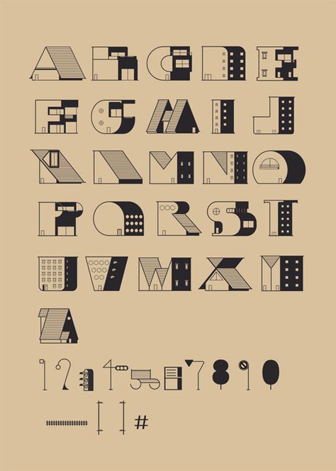 Found Typography, Typography Building, Building Typography, Type Alphabet, Inspiration Typographie, Best Typography, Custom Typography, Typography Alphabet, Hand Lettering Art