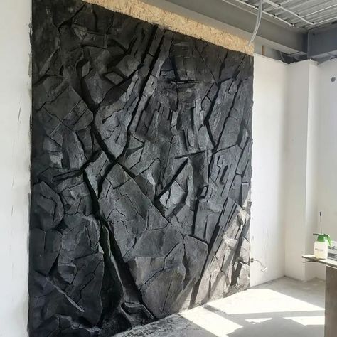 3d Stone Wall, Japan Decor, Faux Rock, Stone Wall Design, Cozy Interior Design, House Wall Design, Stylish Bedroom Design, Rock Textures, Bedroom Door Design