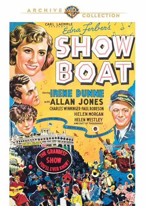 Hattie Mcdaniel, Irene Dunne, Show Boat, Woman Authors, Old Movie, Boat Captain, Turner Classic Movies, Music Library, Universal Pictures