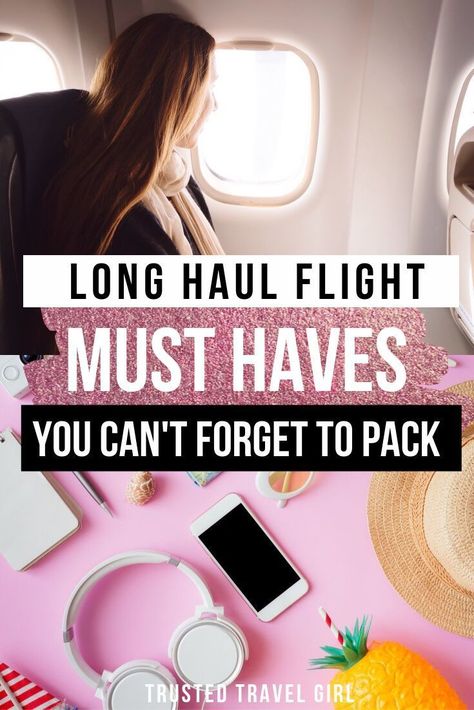 Long Haul Flight Must Haves You Can't Forget to Pack. Long flight travel essentials | Plane Must Haves | What to pack in your carry on | Carry on must haves | What to bring on a long flight. #carryon #travelessentials Plane Must Haves, Flight Must Haves, Long Haul Flight Essentials, Travel Hacks Airplane, Flight Travel, Flight Essentials, Road Trip Snacks, Long Flight, Long Haul Flight