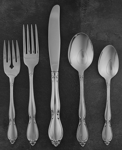 Carving Forks, Oyster Fork, Individual Salads, Demitasse Spoons, Butter Spreader, Serving Tongs, Baby Cups, Silver Flatware, Steel Rod