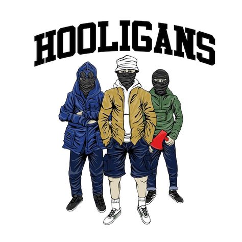 Casual Football, Hooligans Football, Freepik Illustration, Casual Football Hooligans Wallpaper, Ultras Art, Casual Football Hooligans Art, Ultras Hooligans, Ultras Football Design Logo, Hooligans Football Casual Vector