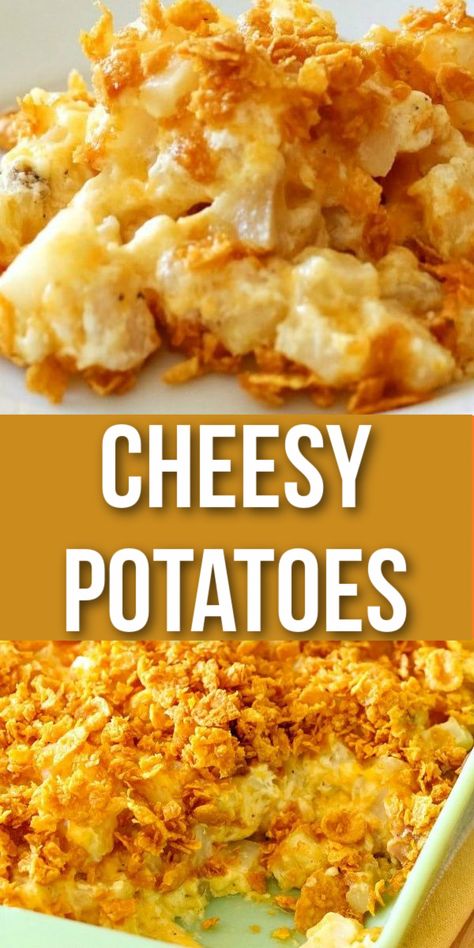 Cheesy Potatoes Casserole, Potatoes Casserole, Sliders Recipes, Hashbrown Casserole Recipe, Cheesy Potatoes Recipe, Cheesy Potato Casserole, Hashbrown Recipes, Potato Recipes Side Dishes, Potatoe Casserole Recipes