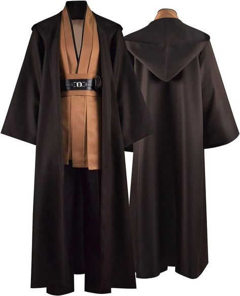 Tunic Costume, Jedi Robes, Mens Tunic, Jedi Robe, Jedi Costume, Hooded Robe, Set Outfits, Linen Tunic, Mens Hooded