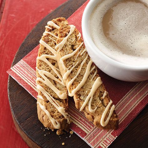 Caramel Apple Biscotti Recipe | Land O’Lakes Apple Biscotti, Easy Biscotti, Caramel Macarons, Crazy Cookies, Raspberry Almond, Almond Biscotti, Biscotti Cookies, Spritz Cookies, Biscotti Recipe