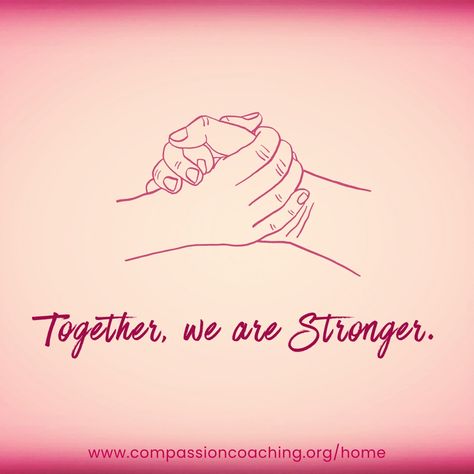 Together, We Are Stronger!  

Join the Compassion Coaching Network community and experience the power of unity. Together, we can overcome challenges, uplift each other, and create lasting change.

Strength in numbers, strength in faith.    

#StrongerTogether #Community #Support #CCN

  www.compassioncoaching.org/

#EmpowerMoms #FaithDriven #PersonalGrowth #SingleMomSupport #WomenEmpowerment #VisionHer #CommunitySupport #GoalSetting #ChristianValues #FamilyFirst #MomLife #FaithAndCourage #CompassionateLiving #WorkLifeBalance #TransformYourLife Together We Are Stronger, Strength In Numbers, Teach Arabic, Mom Support, Small Business Plan, Community Support, We Are Strong, Online Coaching Business, Coaching Program