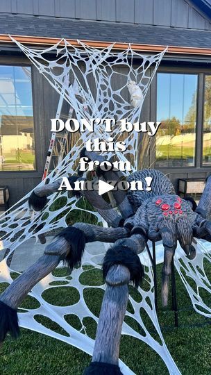 73K views · 5.8K reactions | Reposting because spider alley is about to come back for year 2 and because this video is making the rounds again 🕷️ One of the best kept Halloween decorating secrets 🤫 comment “spider” and I’ll send a link to the supplies. 

Helping you find home 🏠
Brandon and Jess DesFosses
Pocatello, ID Realtors
(208) 241-6205

Brokered by Premier Properties Real Estate Co. 

Fabric spider webs / fabric cobwebs / outdoor Halloween decorations / how to cut fabric cobwebs / | Brandon & Jess DesFosses • Pocatello, ID Realtors Outdoor Halloween Decorations, The Smashing Pumpkins, Halloween Spider Decorations, Web Video, Property Real Estate, Smashing Pumpkins, Halloween Decorating, Spider Webs, Diy Holiday Decor