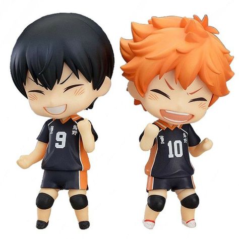 Haikyuu Nendoroid, Tsukishima X Yamaguchi, Cute Figurine, Haikyuu Nekoma, Nendoroid Anime, Tobio Kageyama, Coffee Home, Anime Model, Anime Figurines