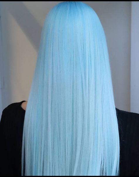 Ice Blue Hair Color, Long Light Blue Hair, Light Blue Hair Dye, Light Blue Hair Color, Ice Blue Hair, Baby Blue Hair, Blue Hair Color, Pastel Blue Hair, Best Hair Dye