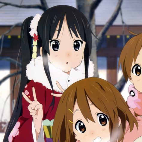 Matching Icons Anime Bff 3, K On Pfp, Anime Trio Icon, Trio Pfps, K-on! Mio, K-on Icons, Mio Akiyama, Best Friend Match, Cute Eyes Drawing