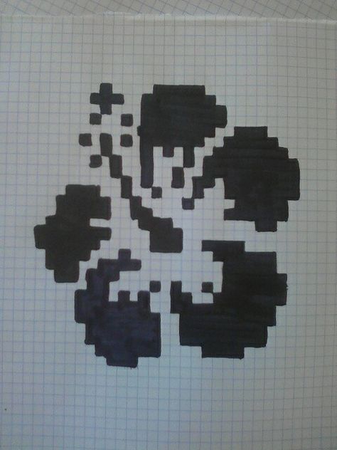 Graph Paper Pixel Art, Pixel Art Black And White, Pixel Art Black, Pixel Life, Square Drawing, Graph Paper Designs, Graph Paper Drawings, Easy Pixel Art, Pixel Drawing