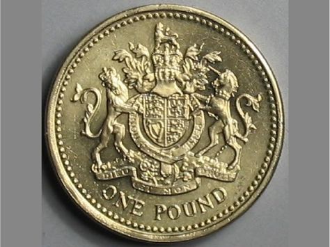 1 pound - British coin One Pound Coin, British Pound, Best Of British, Kingdom Of Great Britain, Coins Worth Money, One Pound, England And Scotland, World Coins, London Love