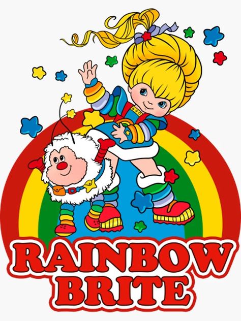 "Rainbow Brite v.2 T-" Sticker for Sale by laureltjlvjim | Redbubble Xmas Gifts For Mom, Cartoons 80s 90s, 90s Cartoons, Valentines Wallpaper, Rainbow Bright, Rainbow Brite, Good Ole, 90s Kids, Having A Bad Day