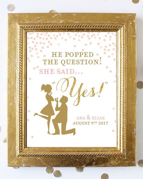 Engagement Party Diy, He Popped The Question, Elegant Engagement Party, Popped The Question, Engagement Party Favors, Eid Stickers, Bridal Shower Sign, Bridal Shower Inspiration, Country Engagement