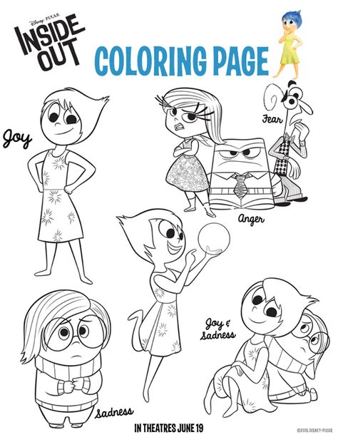 Inside Out Coloring Pages Inside Out Kids Activities, Inside Out 2 Activities, Inside Out Colouring Pages, Inside Out Activities, Inside Out 2 Colouring Pages, Inside Out Printables, Inside Out Coloring, Inside Out Coloring Pages, Inside Out Emotions