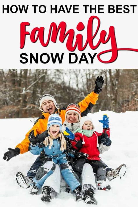 There are several ways to have the best family snow day ever! All it takes is a little bit of creativity and an open mind. Family Having Fun, Vacation Games, Mommy Moments, Vacation Humor, Family Fun Day, Snow Bunnies, Healthy Families, Good Parenting, Fun Activities For Kids