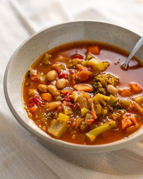 Why You’ll Love This Sardinian Longevity Soup Recipe I made this Sardinia minestrone soup for my dad several months ago, and he would not stop talking about how good it tasted to him! I think he was surprised at how yummy it was after seeing all the super healthy vegetables being chopped and thrown inside. He was definitely skeptical about it’s taste until he tried it and absolutely loved it! Not only did he love it that day…he proceeded to make the soup almost every week since the first day ... Longevity Soup, Minestrone Soup, The Soup, Healthy Vegetables, Minestrone, Super Healthy, Stop Talking, That Day, Sardinia