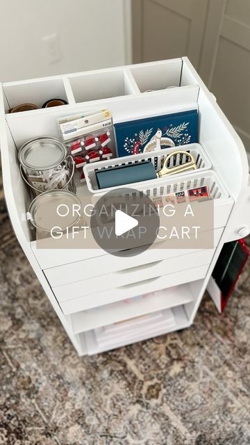 Lela | Organized-ish on Instagram: "Where do you wrap your holiday gifts? At the dining table? The living room floor? Hidden in your closet?

If you hop all around the house to wrap presents, a mobile cart is really helpful. You have everything you need without having to lug armloads from room to room.

You can find gift wrap carts in all shapes and sizes online. And if you don’t have space to store one, an underbed container works well as an alternative. Especially if it’s shallow enough to fit under your sofa. 🙌🏼

#organization #giftwrap #organizingtips #organizationideas" Gift Wrapping Cart, Wrapping Cart, Wrap Presents, Mobile Cart, Living Room Floor, Storage Cart, Living Room Flooring, Card Storage, Cleaning Organizing