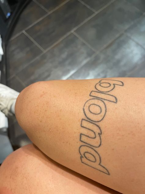 Blonde Album Tattoo, Nights Frank Ocean Tattoo, Ivy Frank Ocean Tattoo, Frank Ocean Nights Tattoo, Tattoo Ideas Frank Ocean, Pleasure Over Matter Tattoo Frank Ocean, Frank Ocean Tattoo Lyrics, Blond Tattoo, Frank Ocean Tattoo Seigfried