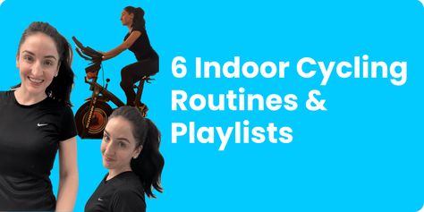 Get these six rider-approved, sweat-inducing indoor cycling workout routines, including a link to the Spotify playlist to try for yourself. Indoor Cycle Routines, Spin Routines, 1 Hour Workout, 45 Minute Workout, Indoor Cycling Workouts, I Gotta Feeling, Spinning Workout, Workout Songs, Pumping Iron