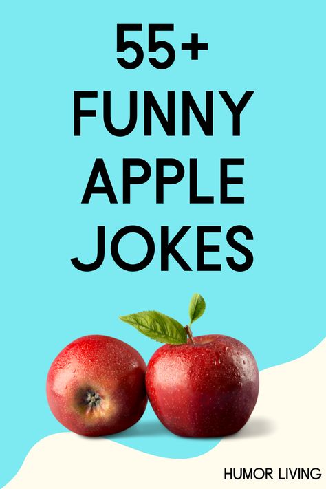 Apples are delicious, refreshing, and nutritious fruits. There are many types. Read funny apple jokes for a laugh next time you have one. Apple Games, Think Different Apple, Apple Sayings, Apple Trivia, Apple Puns For Teachers, Apple Puns, Apple Sayings For Teachers, Apple Facts, Apple Memes Funny