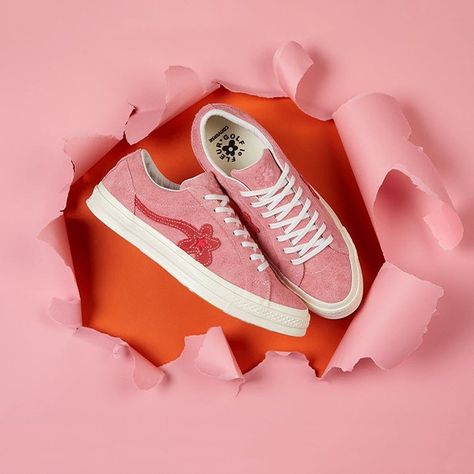 Register now on END. Launches Tennis Shoes Photography, Crumble Paper, Flatlay Clothing, John Foos, Converse X Golf Le Fleur, Shoe Photo, Pink Trainers, Shoes Fashion Photography, Shoes Photography