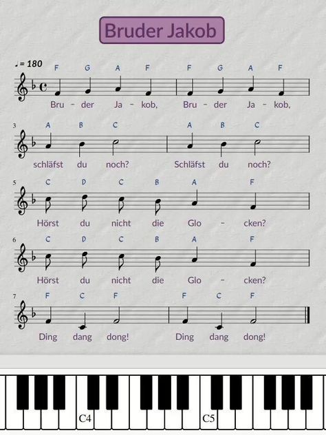 Keyboard Noten, Piano Songs Sheet Music, Piano Tutorials Songs, Keyboard Sheet Music, Piano Lessons For Kids, Beginner Piano Music, Piano Chords Chart, Piano Notes Songs, Piano Classes