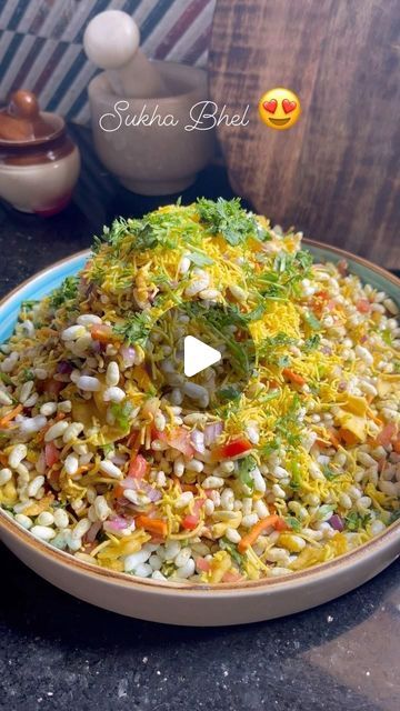 Sukha Bhel Recipe, Sukhi Bhel Recipe, Bhelpuri Recipe, Bhel Recipe, India, On Instagram, Quick Saves, Instagram