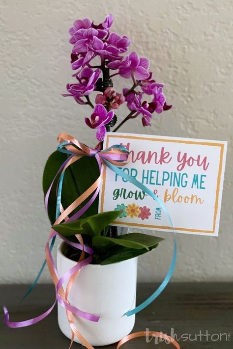 This sincere and colorful notecard pairs perfectly with a list of gift ideas and makes for a lovely Teacher Appreciation Gift Idea. “Thank You for Helping Me Grow and Bloom” free printable notecard. #IdeasForTheHome #Kenarry Free Teacher Appreciation Printables, Teacher Appreciation Gifts Printables, List Of Gift Ideas, Teacher Appreciation Printables, Appreciation Printable, Free Printable Gifts, Target Gift Cards, Target Gifts, Free Teacher