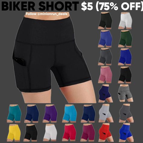 Biker Shorts Tummy Control High Waist Gym Biker Shorts Workout Running Athletic Cycling Leggings with Pockets Clip the Coupon and apply Code: WQ94DXJ3 🔥 https://amzn.to/3xJkuH4 Link to purchase is located in my bio/profile @minionrun_deals #amazondeals #amazonfinds #amazon #sale #hotdeals #promo #code Biker Shorts Workout, Cycling Leggings, Shorts Workout, Amazon Sale, Leggings With Pockets, Workout Running, Pocket Clip, Biker Shorts, Hot Deals