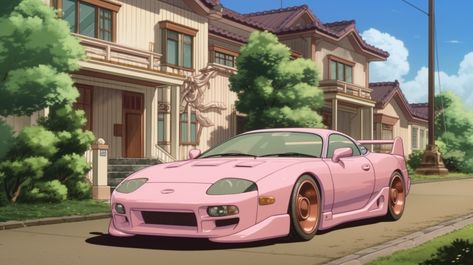 Japanese Cars Aesthetic Wallpaper Pc, Car Wallpaper Desktop Aesthetic, Supra Mk4 Landscape, Anime Car Backgrounds, Anime Car Desktop Wallpaper, Supra Mk4 Laptop Wallpaper, Jdm Desktop Wallpaper 1920x1080, Car 16:9, Aesthetic Car Wallpaper Laptop