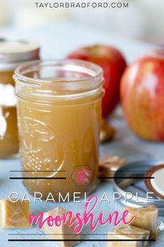 If you love Caramel Apples and you are a fan of cocktails, then this Caramel Apple Moonshine recipe is definitely a MUST TRY! Apple Moonshine, Flavored Moonshine Recipes, Moonshine Drink Recipes, Apple Pie Moonshine Recipe, Homemade Moonshine, Moonshine Cocktails, Apple Pie Moonshine, Homemade Alcohol, Apple Cocktail