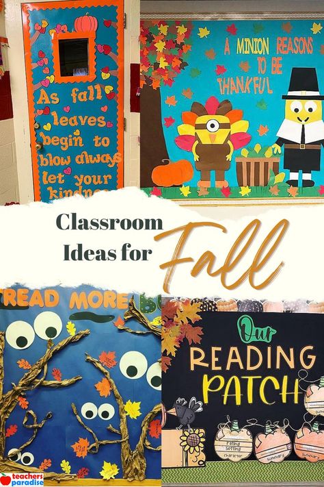 Fall Thankful Bulletin Board Ideas, Fall Is In The Air Bulletin Board, Fall Board Ideas For Classroom, Fall School Door Decorating Ideas Classroom, Thankful Classroom Door Ideas, Thanksgiving Teacher Door, Classroom Door Decorations Fall, Fall Bulletin Board Ideas For Preschool October, Fall Billboard Ideas For School