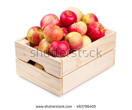 Wooden Crate Boxes, Calendar Inspiration, Bookshelves Diy, Fresh Apples, Wooden Crate, Apple Recipes, Red Apple, Wooden Box, Wooden Boxes