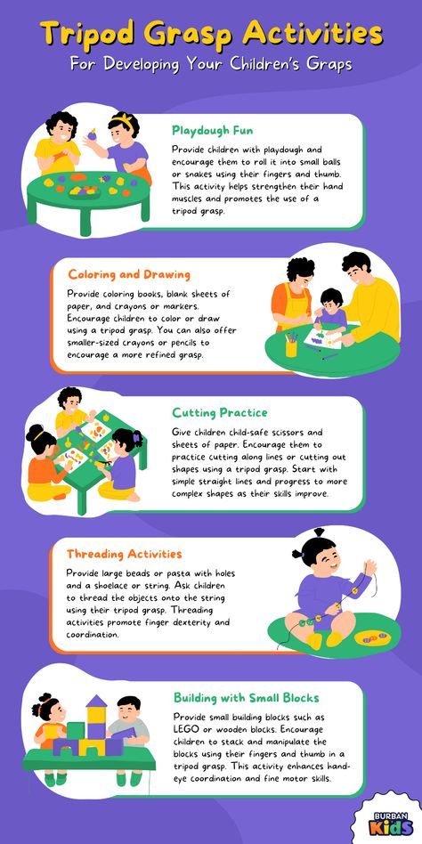 Top Tripod Grasp Activities for Developing Your Children's Graps Tripod Grasp Activities For Kids, Hand Strengthening Exercises, Hand Strengthening, Different Types Of Colours, Academic Success, Writing Tools, Color Activities, Child Development, Writing Activities