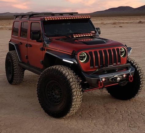 Badass Jeep, Red Jeep, Custom Jeep Wrangler, Jeep Mods, Lifted Jeep, Jeep Jl, Dream Cars Jeep, Custom Jeep, Cool Jeeps