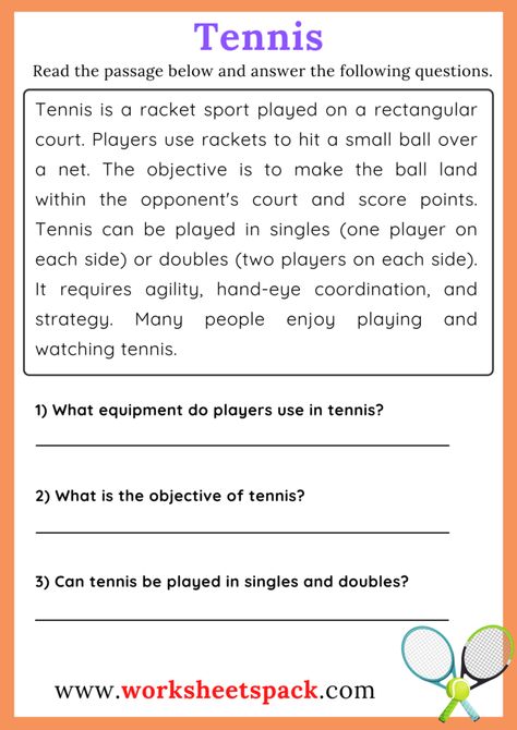 Sports Reading Comprehension Passages - worksheetspack Sport Reading Comprehension, Grade 4 Reading Comprehension Worksheets, Grade 4 Reading Comprehension, Reading Comprehension Passages Free, Grade 4 Reading, 4th Grade Reading Worksheets, English Comprehension, Suffixes Worksheets, Punctuation Worksheets