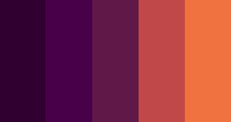 one of my two favorites Purple And Rust Color Scheme, Orange To Purple Gradient, Purple And Orange Color Scheme, Purple Pallete Color Combinations, Orange Colour Combinations, Orange Purple Color Palette, Purple Orange Color Palette, Purple And Orange Color Palette, Ombre Color Palette