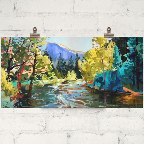 Canvas Prints — Jess Franks Art Jess Franks Art, Jess Franks, Modern Landscape Painting, Quiet Corner, Modern Landscape, Art Consultant, Landscape Art Painting, Yosemite National, Paintings & Prints