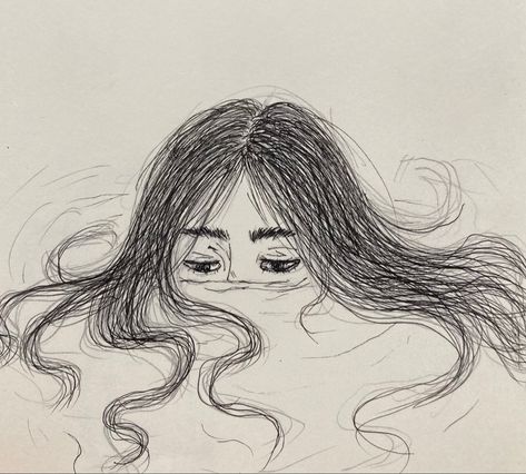 #drawing #aesthetic #art #trendy #girl #drowning Independent Women Drawing, Emotions Sketch Feelings, Woman In Water Drawing, Girl Screaming Drawing, Girl In Water Drawing, Drowned Aesthetic, Wet Drawing, Advance Drawing, Screaming Drawing