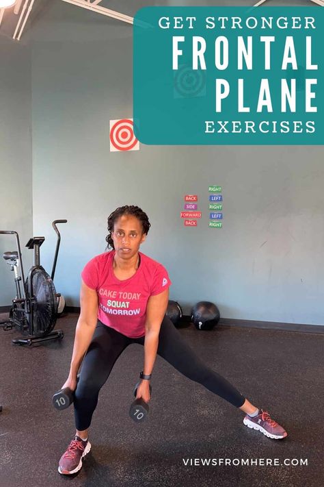 Get stronger with frontal plane exercises by incorporating them into each of your workouts. Exercises in multiple planes help prevent injuries. Plane Exercises, Frontal Plane, Sagittal Plane, Workouts Exercises, Shoulder Raises, Lateral Lunges, Gluteus Medius, Strength Training Program, Muscle Imbalance