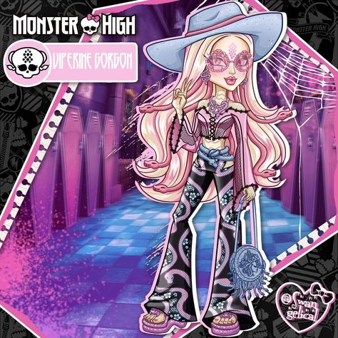 Drawing Coquette, Viperine Gorgon, Duchess Swan, Monster High School, Audiophile Headphones, High Characters, Arte Monster High, Monster High Pictures, Cartoon Style Drawing