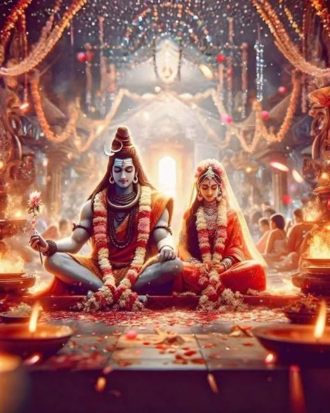 Mahadev Parbati, Shiv Parvati Marriage, Mahashivratri Image, Shiv Vivah, Siva Parvathi Love Images, Mahashivratri Images, Marriage Images, Shiva And Parvati, Shiv Parvati