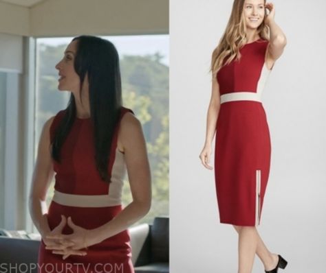 From the Netflix show "Working Mom's", Kate Foster had an amazing wardrobe throughout the seasons! Working Moms Tv Show, Kate Foster Working Moms, Catherine Reitman, Mom Tv Show, Working Mom Outfits, Tv Show Outfits, Color Block Dress, Block Dress, Fabulous Dresses