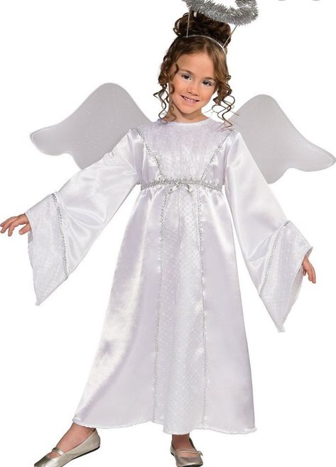 Toddler Angel Costume, Kids Angel Costume, Girls Angel Costume, Angel Costume Diy, Angel Dress Up, Biblical Costumes, Angel Halloween Costumes, Angel Kids, Bee Dress